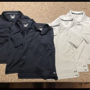 Boys Under Armour Polos (6 total)